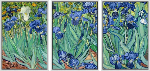 Vista 169 de wall26 Lienzo enmarcado para pared, juego de arte con flores de almendra de Vincent Van Gogh, naturaleza, ilustraciones de área silvestre, bellas