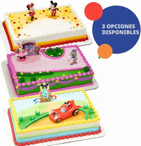 Vista 7 de DecoSet® Disney Minnie Mouse Happy Helpers Adorno para tarta, set de 4 piezas con Minnie Mouse y Daisy Duck
