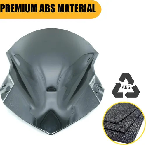 Vista 3 de Parabrisas scooter deflectores de viento doble burbuja compatible con Ninja 400 2018-2023