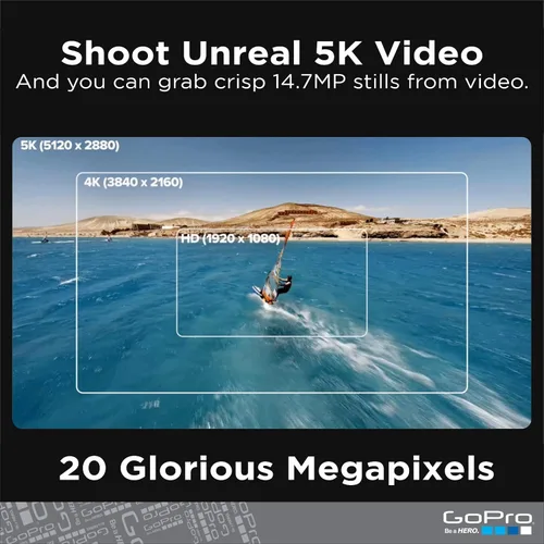 Vista 11 de GoPro HERO9 Black - Paquete de comercio electrónico - Cámara de acción impermeable con pantalla LCD frontal y pantalla trasera táctil, video 5K