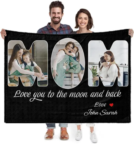 Vista 11 de Manta personalizada con imagen, regalo personalizado para mejores amigas, mejores amigas, hermanas, mejores amigas, manta de franela súper suave
