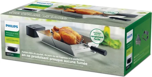 Vista 8 de Philips Kitchen Appliances Philips HD6971/00 - Accesorio para asador de parrilla sin humo, acero inoxidable