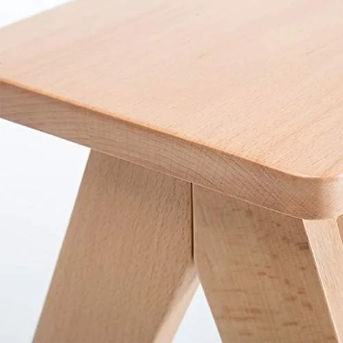 Vista 2 de Escalera plegable de 3 pisadas/silla de escalera taburete de madera, silla de comedor de escalera de madera, taburete de bar ampliado, herramienta