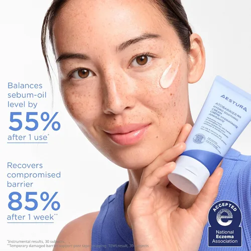 Vista 5 de AESTURA ATOBARRIER365 - Crema hidratante hidratante refrescante con ceramidas y ácido hialurónico para reparación de barrera de humedad de la piel