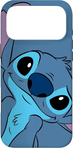 Vista 22 de Disney Lilo y Stitch Linda Carátula de Stitch en Color Gris Pizarra para iPhone 17