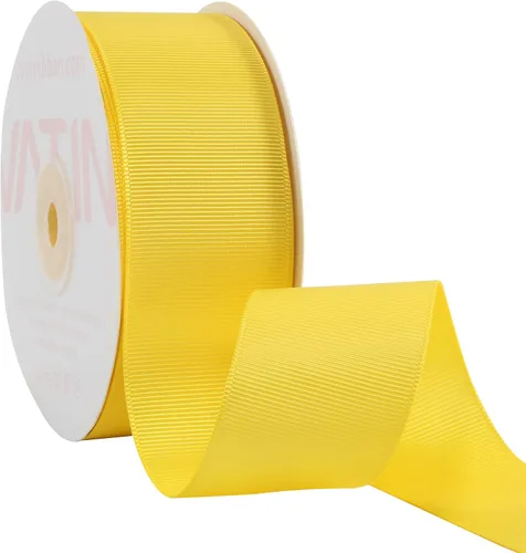Vista 87 de VATIN Cinta de Grogrén Negra, 1-1/2" x 50 Yardas Continuas, Cinta de Grogrén de Poliéster Negra, Usar para Lazos de Bricolaje, Accesorios