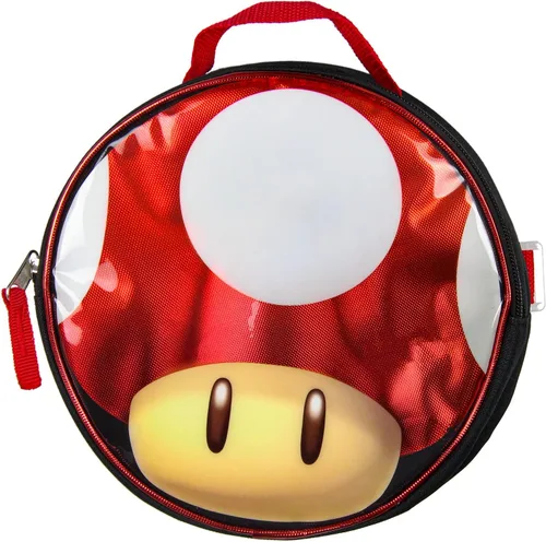 Vista 6 de Super Mario - Mochila con bolsa de almuerzo desmontable de 16 pulgadas, juego de 5 piezas, Color múltiple, Mochila