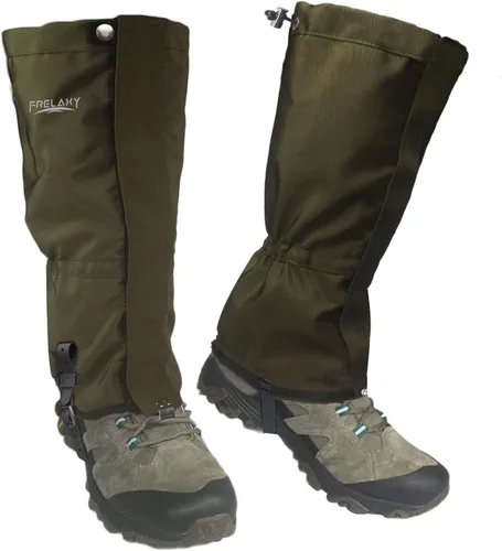 Vista 8 de Frelaxy Polainas de caza de ultra alto rendimiento, polainas de senderismo 100% impermeables con correa de goma mejorada, polainas ajustables