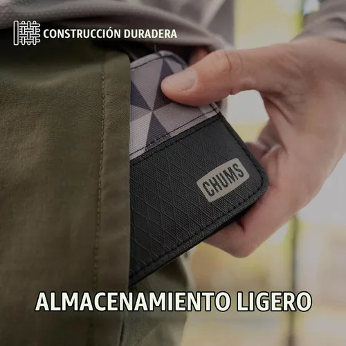 Vista 3 de Chums Cartera plegable Rover, bolsillo frontal delgado RFID, Negro, Classic