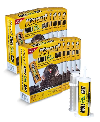 Vista 8 de Kaput Cebo de gel para topos, listo para usar, mata lunares de warfarina para césped para control de roedores, inyección directa de túnel