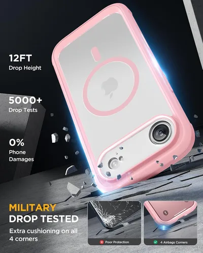 Vista 557 de Miracase Serie de vidrio para iPhone 11 de 6.1 pulgadas, funda protectora de cuerpo completo resistente mejorada con protector de pantalla de vidrio