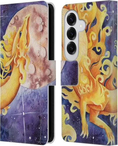 Vista 315 de Head Case Designs Officially Licensed Carla Morrow Galactic Entrancement Dragons Leather Wallet Case Compatible with Samsung Galaxy A07 4G