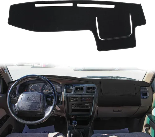 Vista 9 de Alfombrilla para tablero de instrumentos compatible con Toyota 4Runner 1996 1997 1998 1999 2000 2001 2002 (Beige) Cubierta protectora de tablero