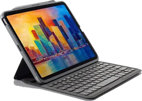Vista 20 de ZAGG Pro Keys - Funda desmontable y teclado inalámbrico para Apple iPad de 10.2 pulgadas (Gen 9, 8, 7) - Emparejamiento Bluetooth, teclas