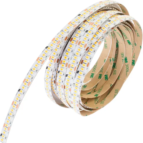Vista 3 de Tira de luz LED más brillante de 24 V, 3000 K blanco cálido UL ultra brillante con 1200 LED por rollo más brillante que COB, 2216, 5630, 5730 chips