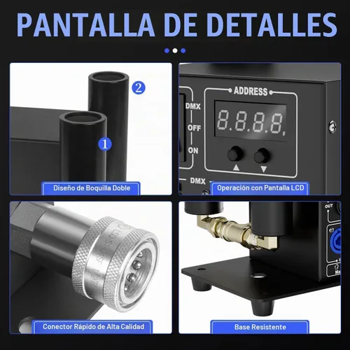 Vista 3 de Cañón de CO2 Profesional de dióxido de carbono Gas Co2 Blaster Jet Machine DJ CO2 Jet Machine Máquina de efectos escénicos para clubes nocturnos