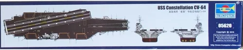 Vista 2 de Trumpeter 1:350 - USS Constellation Carrier CV-64