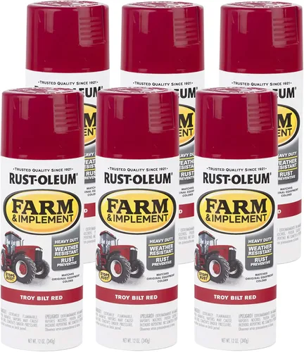 Vista 23 de Rust-Oleum Farm & Implement 280176 - Pintura esmaltada, galón, naranja (Allis Chalmers Orange)
