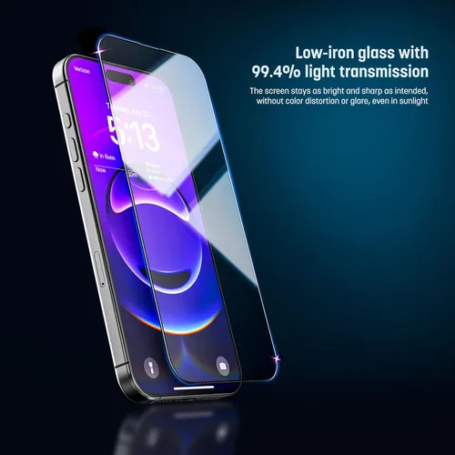 Vista 2 de magglass Protector de pantalla compatible con iPhone 15 Pro (paquete de 2) protector de lente de cámara, herramienta aplicadora sin burbujas