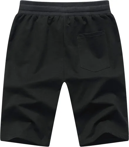 Vista 2 de Tansozer Pantalones cortos deportivos para hombre con bolsillos con cierre