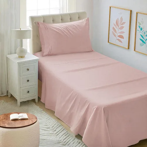 Vista 52 de Mejoroom Juego de sábanas tamaño individual – Sábanas individuales de Hotel Collection – Sábanas y fundas de almohada con sábana bajera de bolsillo