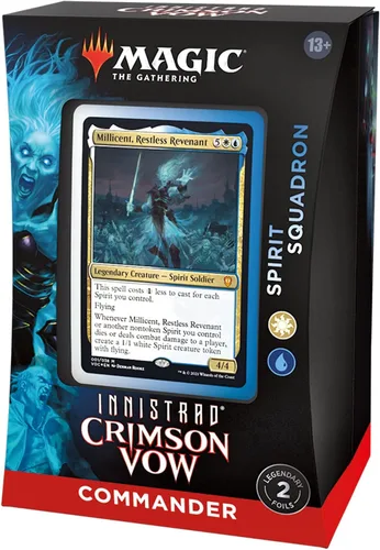 Vista 3 de Magic: The Gathering Innistrad: Crimson Vow Commander Deck – Escuadrón de Espíritus (Blanco-Azul)