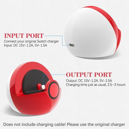 Vista 4 de Antank Charging Dock Compatible with Nintendo Switch and Switch Lite, no Projection Charging Stand, Mini Portable Docking Station Easy for Travel