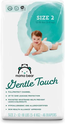 Vista 16 de Marca Amazon - Pañales Mama Bear de toque suave, talla 1, 50