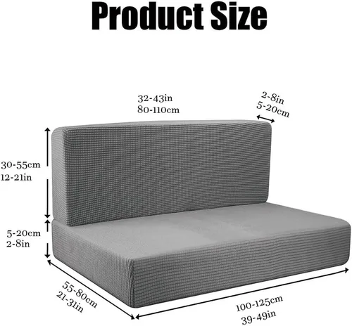 Vista 4 de Funda elástica para cojines de comedor de caravana, asiento de cabina de sofá jacquard para banco de automóvil de cámper