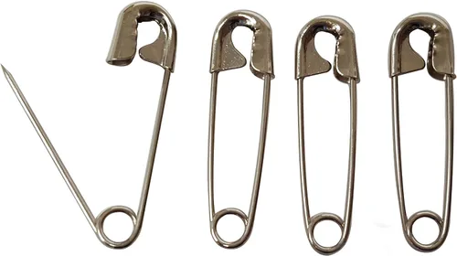 Vista 3 de Paquete de 1000 pasadores de seguridad pequeños (1-1/16 pulgadas, plateados) – Alfileres resistentes al óxido para ropa, pañales, costura, hijabs