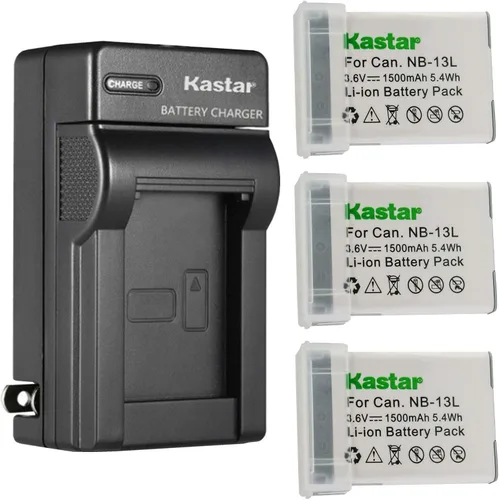 Vista 6 de Kastar Reemplazo del cargador de batería de pared de CA para Canon PowerShot SX720 HS, PowerShot SX730 HS, PowerShot SX740 HS, G1 X Mark III