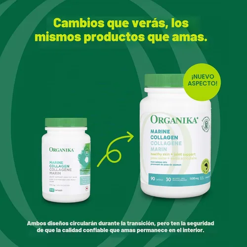 Vista 2 de Organika Colágeno de salmón, 150 mg, 90