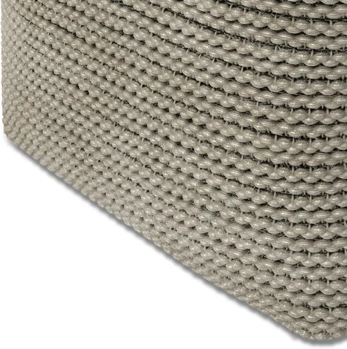 Vista 8 de SIMPLIHOME Eastmont - Puf cuadrado de 18 pulgadas de ancho, tejido a mano de poliéster PET en color crema, taburete bohemio para interiores