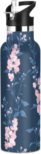 Vista 16 de Sport Insulated Water Bottle with Leak Proof Spout Lid Vacuum Insulated BPA-Free Leak Proof for Travel, Camping, Sports, Rustic Daisy Beige