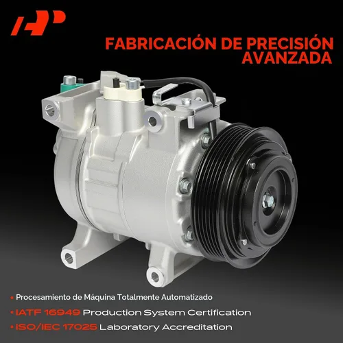 Vista 3 de Compresor de aire acondicionado A-Premium con embrague