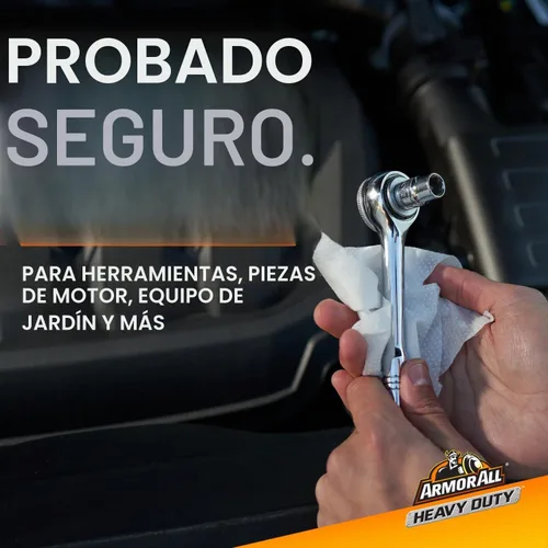 Vista 3 de Armor All - Toallitas de limpieza resistentes, Toallitas desechables para coche (75 unidades)