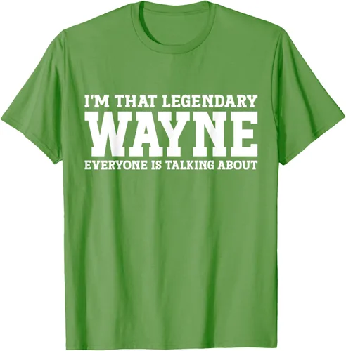 Vista 17 de Wayne Personal Name Funny Wayne Camiseta, Negro