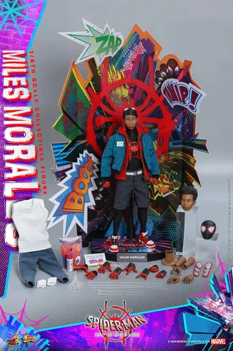 Vista 9 de Spider-Man Into the Spider-Verse Escala 1/6 Miles Morales