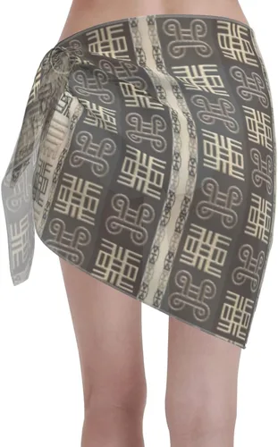 Vista 2 de DKJlitter Women Chiffon Short Sarongs, Beach Wrap Skirts Bikini Swimsuit Cover Ups