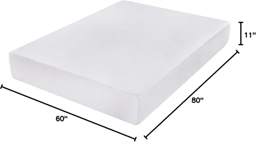 Vista 2 de Colchón de espuma viscoelástica de lujo PrimaSleep de 17, 23 y 28 cm, Espuma, Blanco