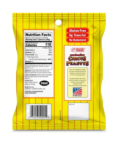 Vista 2 de Melster Candies Classic Marshmallow Circus - Caramelos de cacahuete de 6