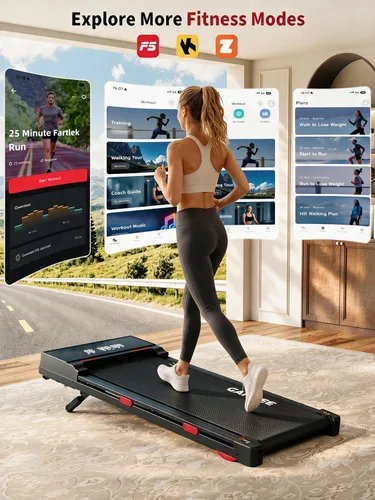 Vista 7 de Garvee Caminadora con 15% de inclinación automática, 15 niveles, 400 libras