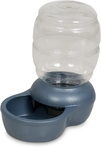 Vista 7 de Petmate Presione la gravedad Waterer con Microban para gatos y perros, 0.5 galones Azul
