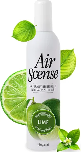 Vista 7 de Air Scense Ambientador desodorante en aerosol para baño y hogar, aceites esenciales, variedad natural (naranja, lavanda, lima y vainilla), 7 onzas