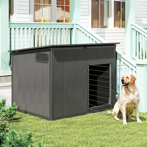 Vista 2 de Domi - Casa grande para perros al aire libre, resistente a la intemperie