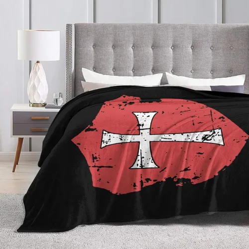 Vista 9 de Crusader Knights Templar Cross - Manta térmica, ligera, súper suave y cálida para todas las estaciones, para sofás