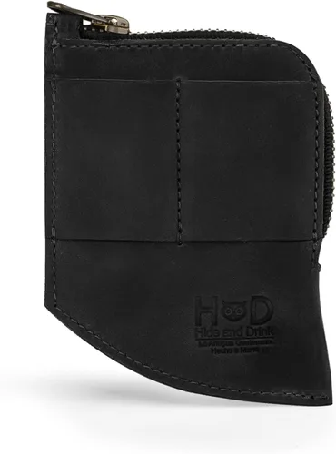 Vista 8 de Hide & Drink, Billetera de bolsillo EDC, organizador de efectivo curvado, soporte para tarjetas frontal delgado, clip para dinero, cuero de grano