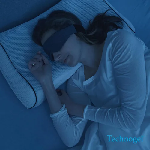 Vista 7 de Technogel Almohada de gel refrescante de lujo, tecnología de enfriamiento patentada, espuma viscoelástica inodora, soporte ergonómico transpirable