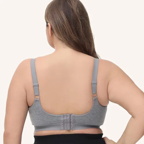 Vista 3 de Cotton Bras for Women No Underwire Wirefree Plus Size Comfortable Bralettes Womens Support Unlined Sleep Bra