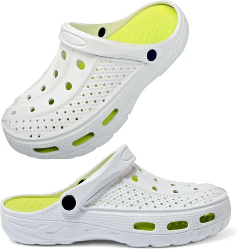 Vista 12 de INMINPIN - Zuecos ortopédicos para mujeres y hombres, con soporte de arco, zapatos de jardín, sandalias con fascitis plantar y plantillas de pies